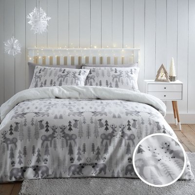 Winter Woodland Duvet Cover and Pillowcase Set CATHERINE LANSFIELD