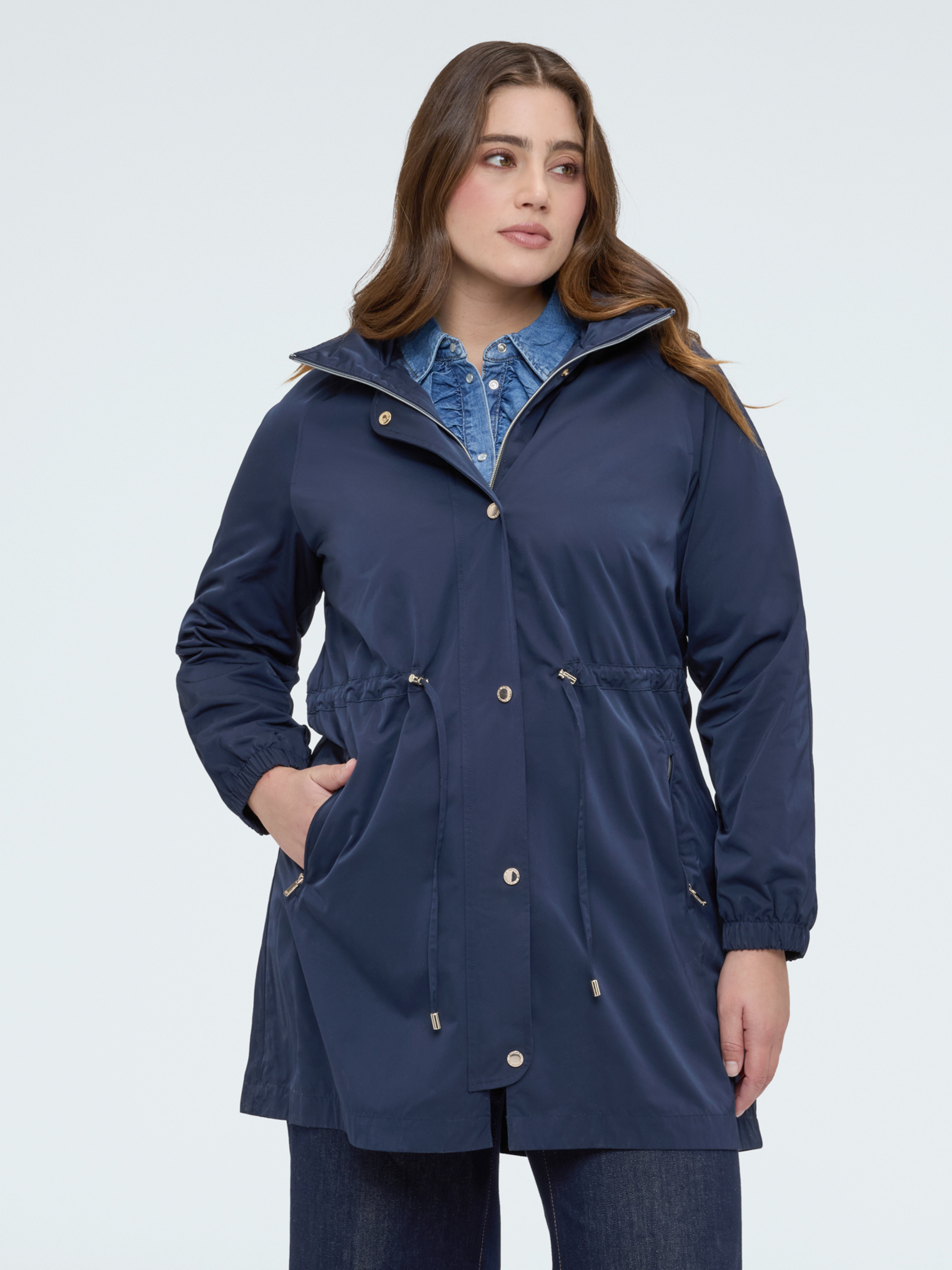 Parka long avec capuche, FIORELLA RUBINO