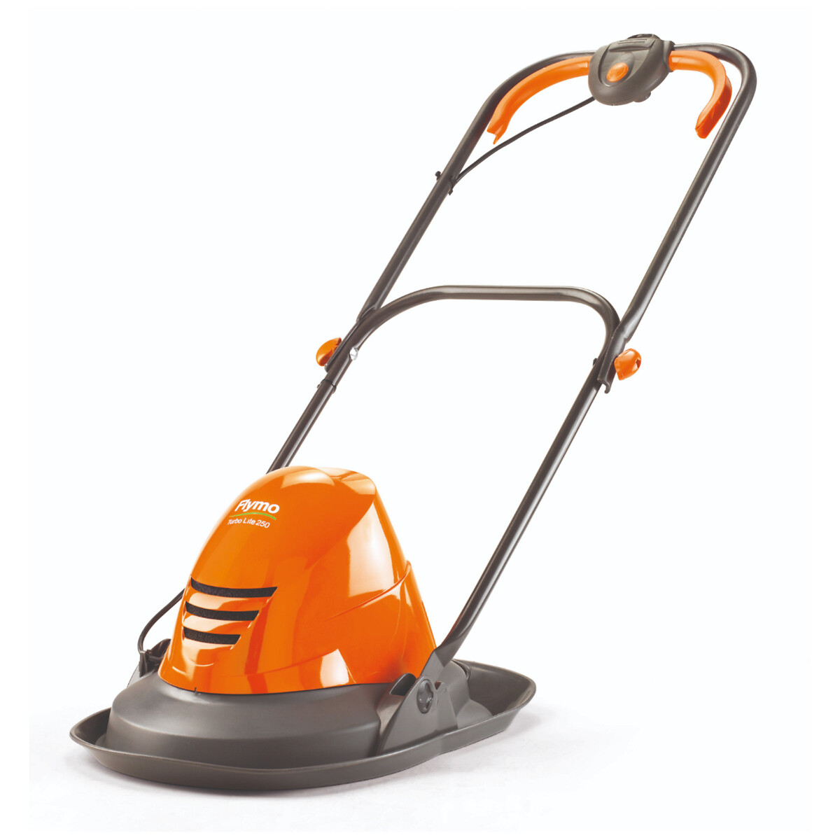 Turbolite 250 hover electric lawn mower, orange/grey, Flymo | La Redoute