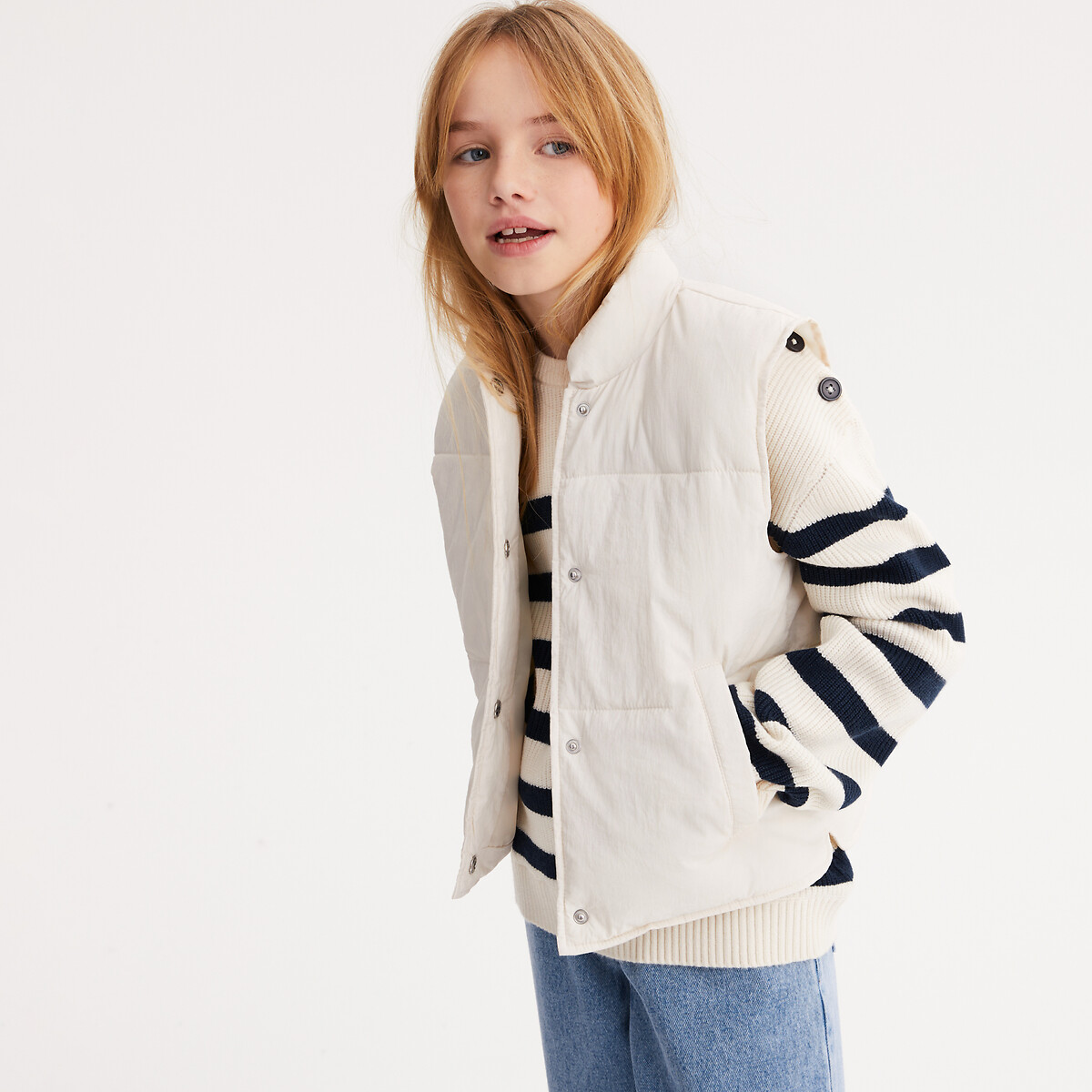 Mouwloze gewatteerde bodywarmer