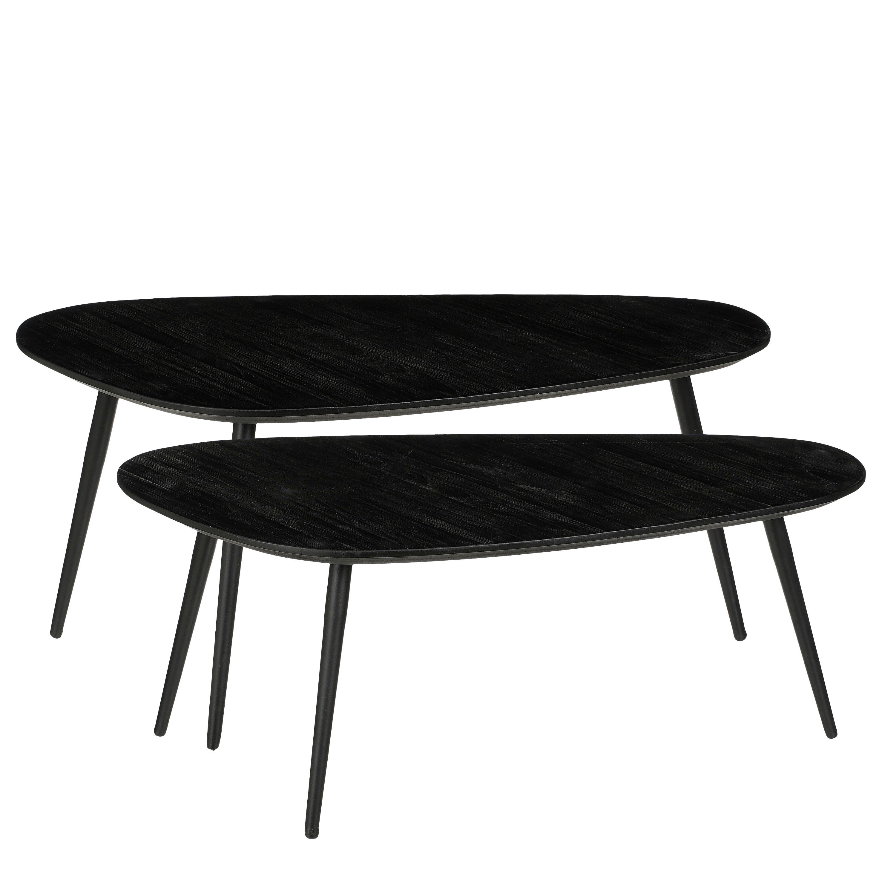 Lot de 2 tables d'appoint H39 cm JAILEY, MICA DECORATIONS
