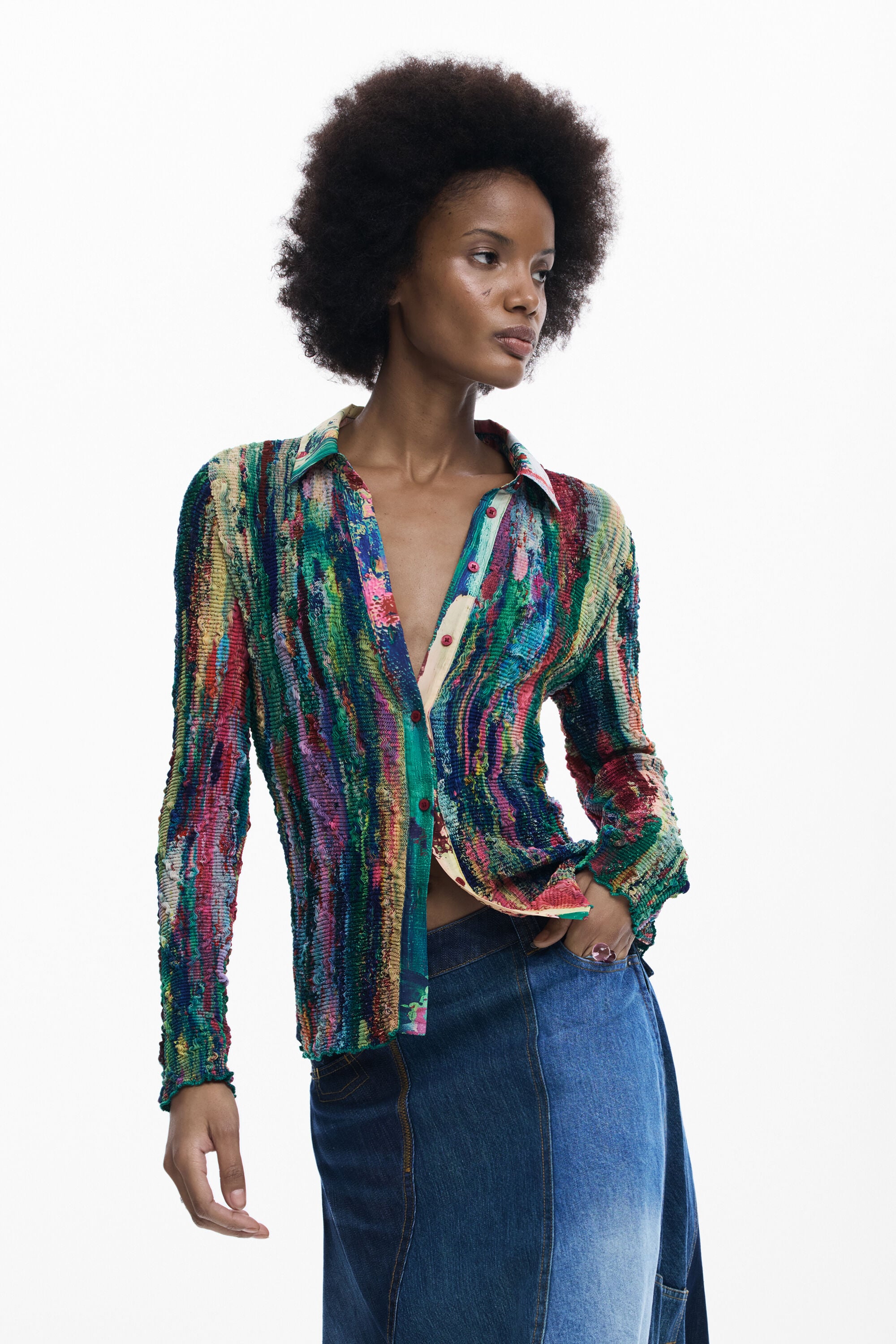 Chemise imprimé multicolore, DESIGUAL