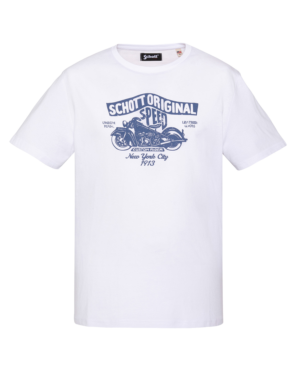 T-shirt imprimé logo moto vintage, SCHOTT