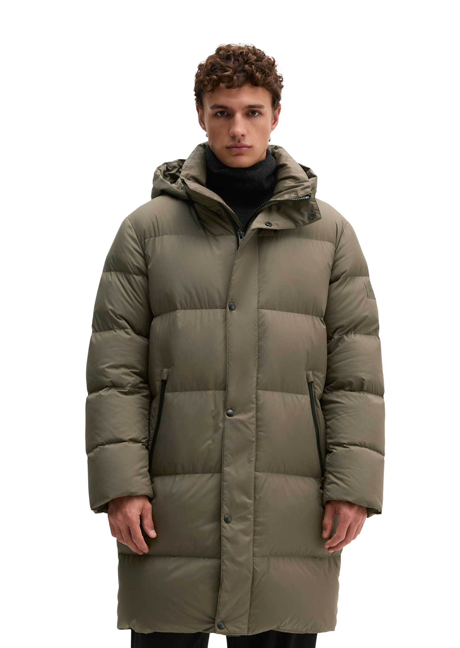 Manteau en duvet coupe classique avec une capuche ample, MARC O'POLO