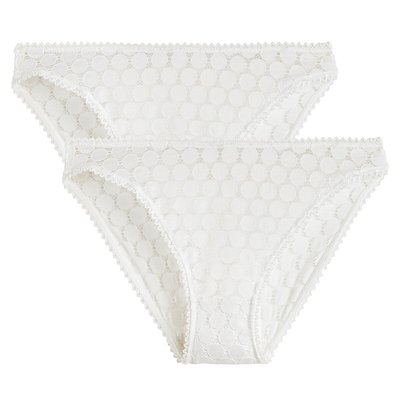 Pack of 2 Meylo Knickers in Lace LA REDOUTE COLLECTIONS