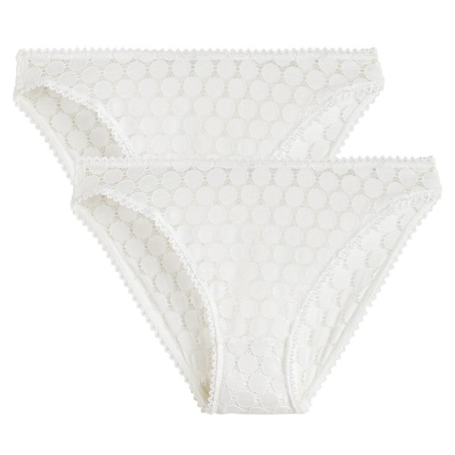 Pack of 2 Meylo Knickers in Lace - LA REDOUTE COLLECTIONS