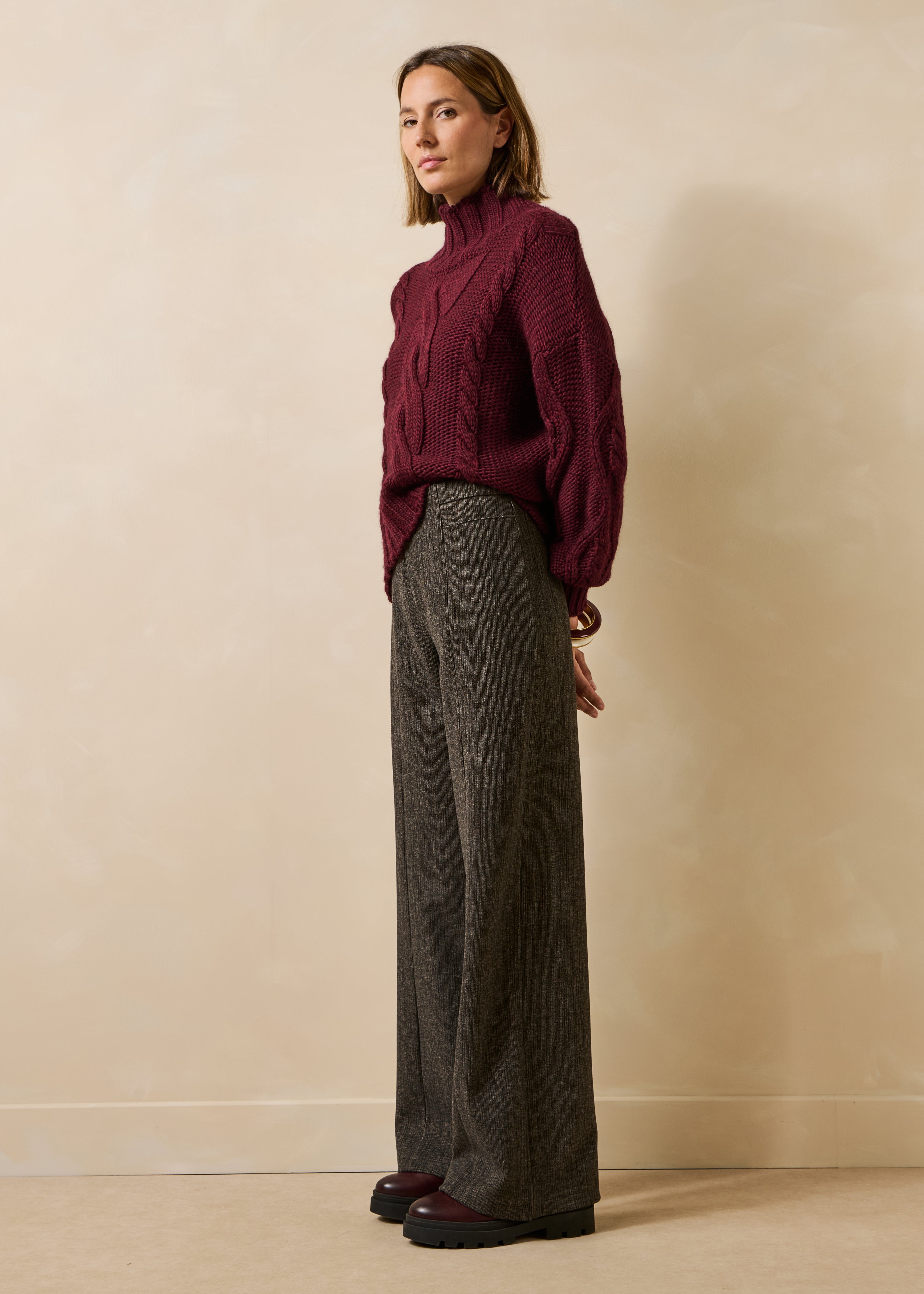 Pantalon droit en milano, LA FEE MARABOUTEE