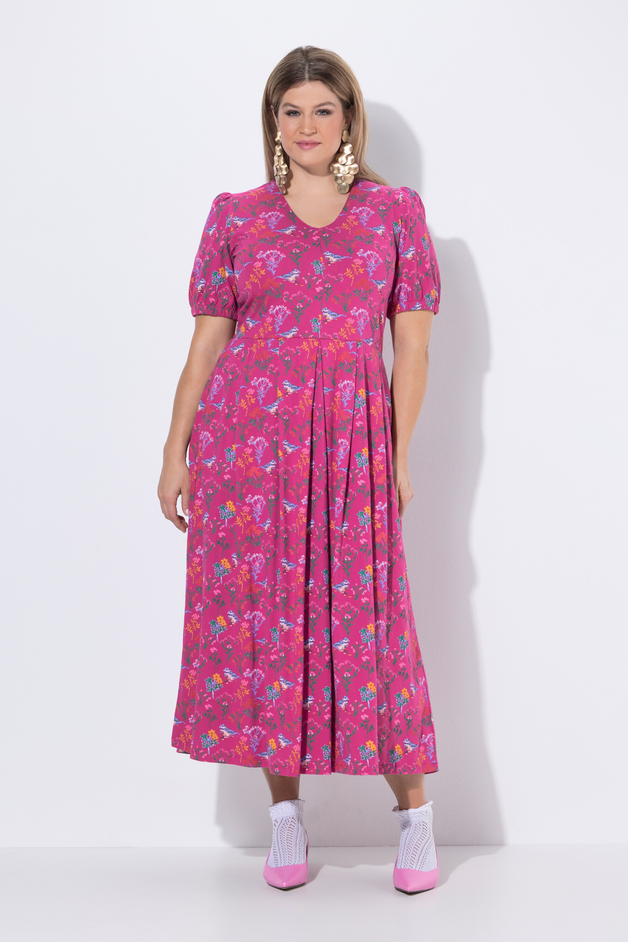 Robe maxi avec coutures princesse, ULLA POPKEN