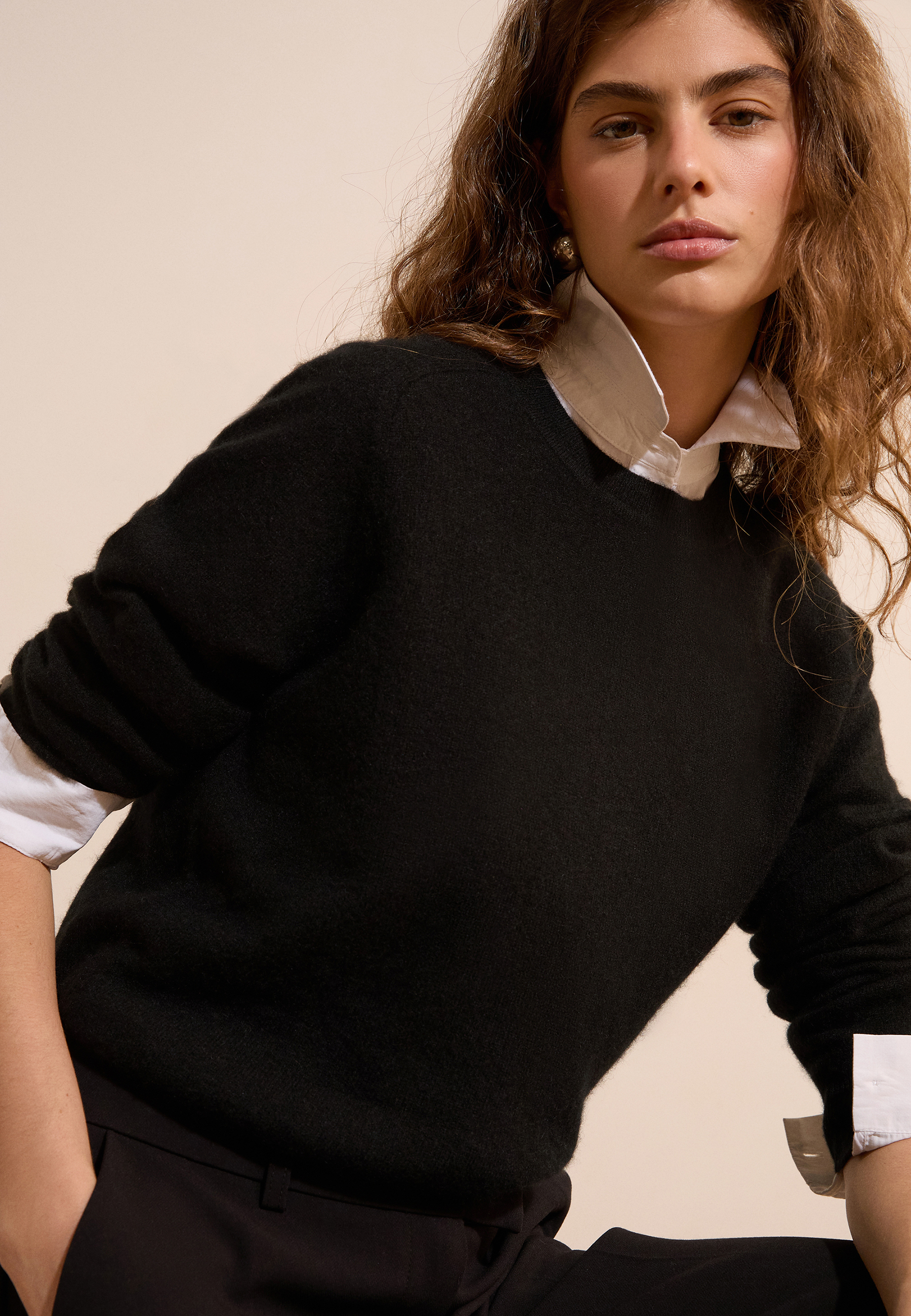 Pull col rond 100% cachemire SIMONETTA COL, ETAM