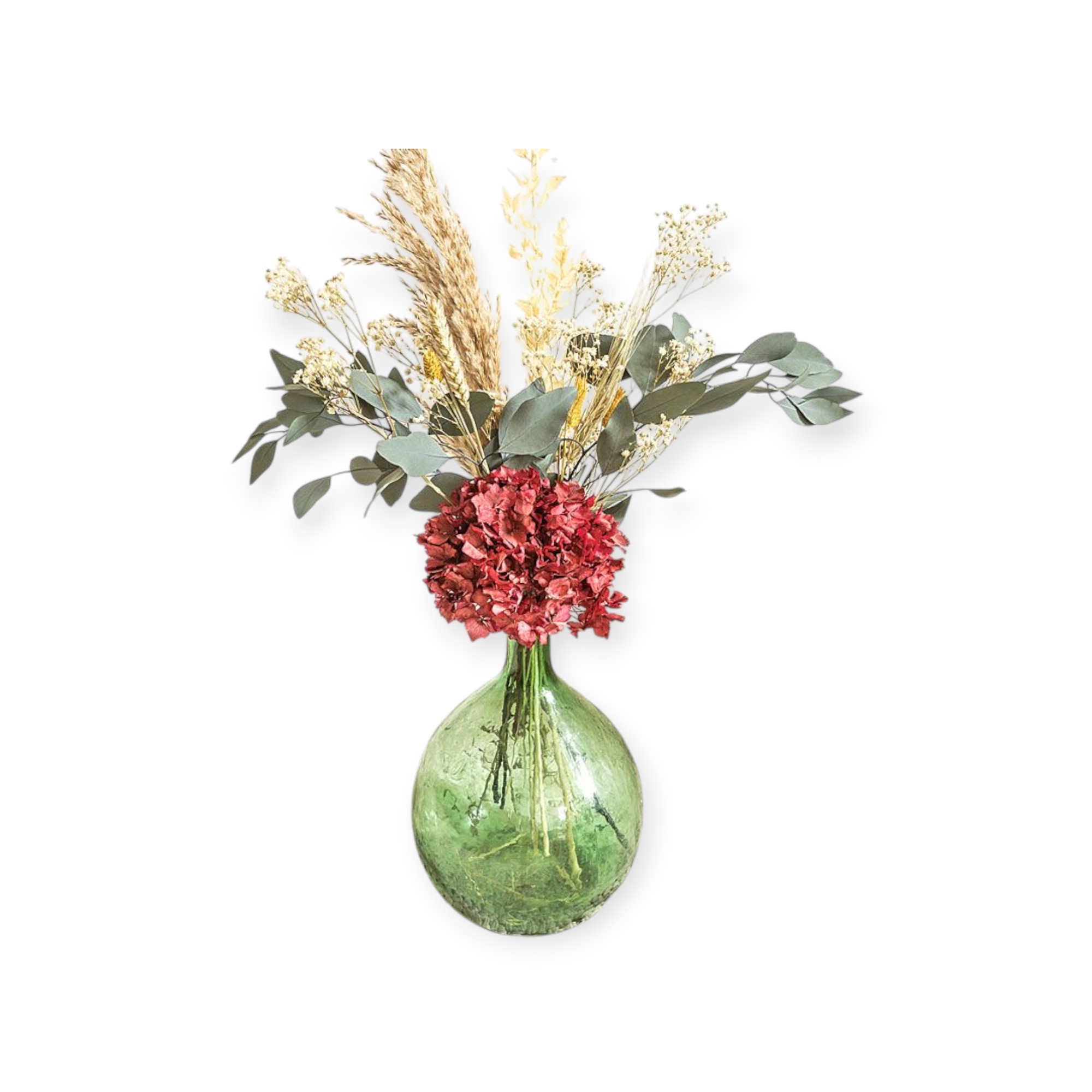 Bouquet de fleurs pour dame jeanne ou vase haut Julie, RECONCILIATION VEGETALE