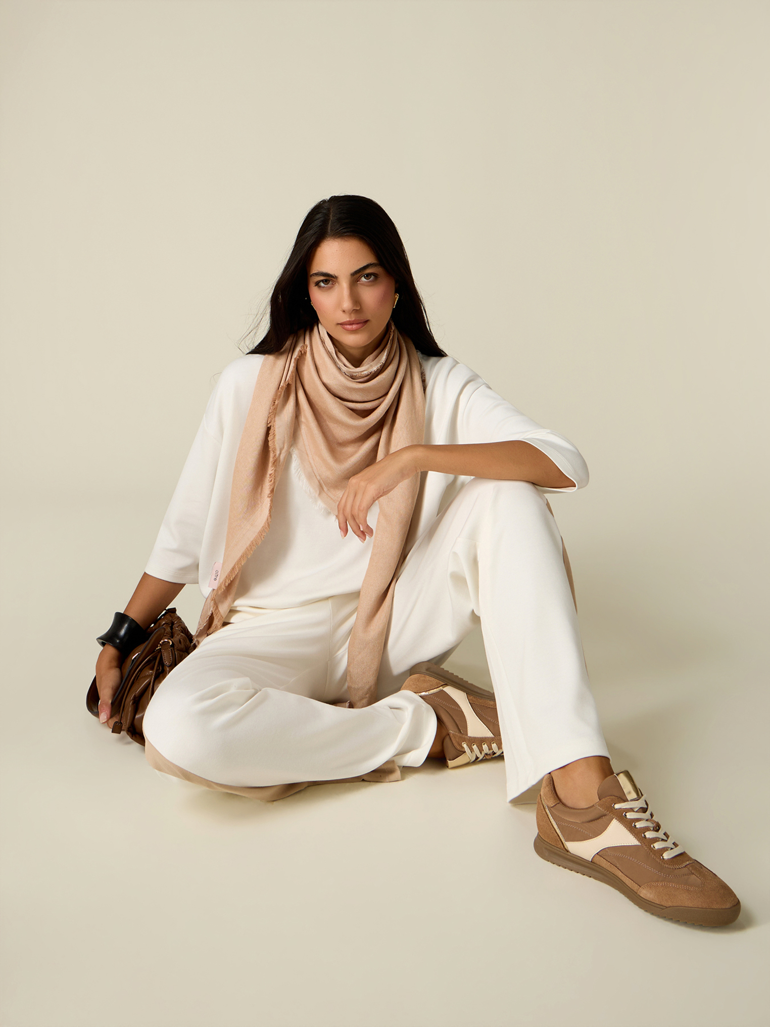 Pantalon jogger avec bande latérale, OLTRE