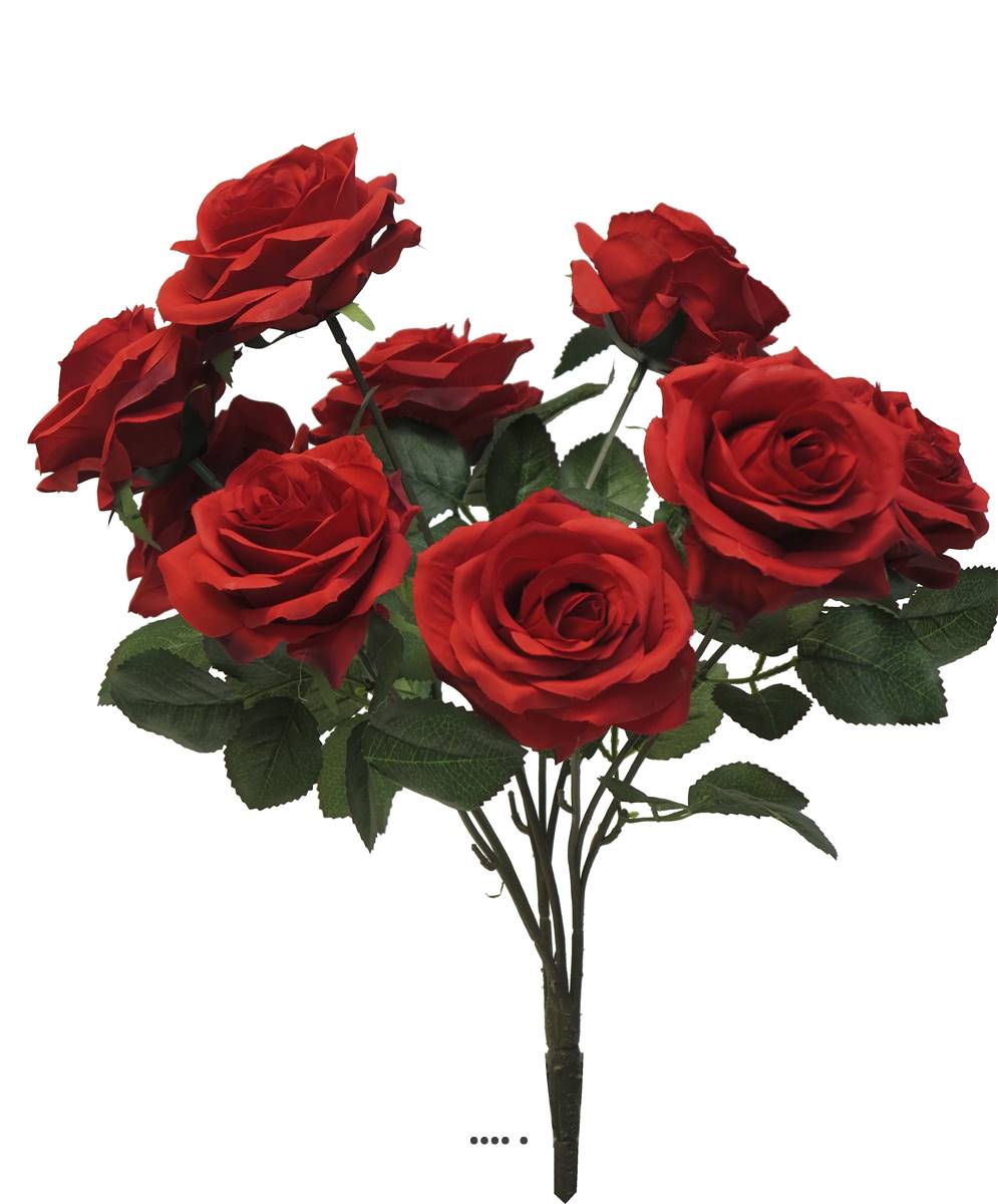 Bouquet de rose Paris artificielle, 10 tête, ARTIFICIELLES