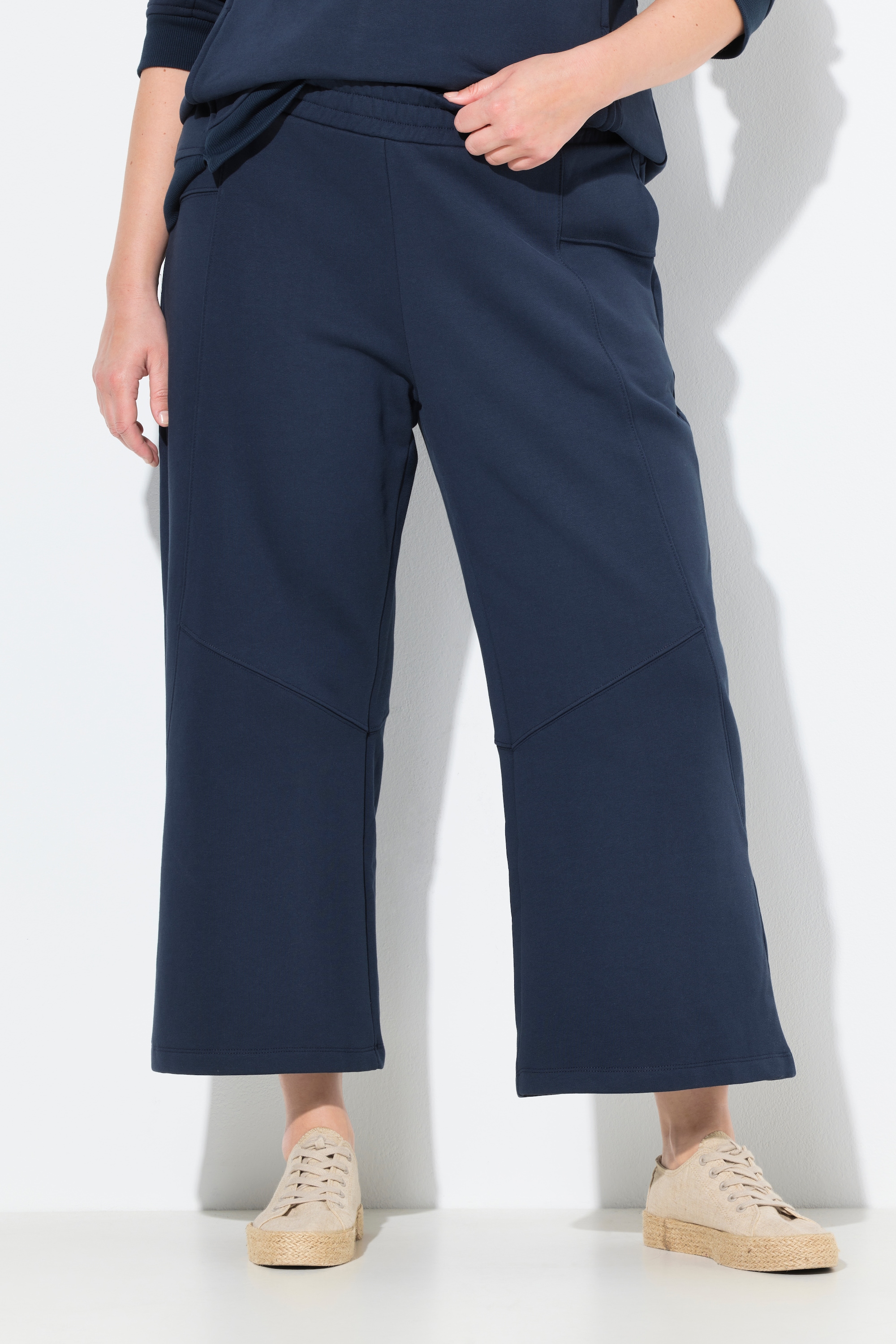 Jupe-culotte en molleton de coton bio, ULLA POPKEN
