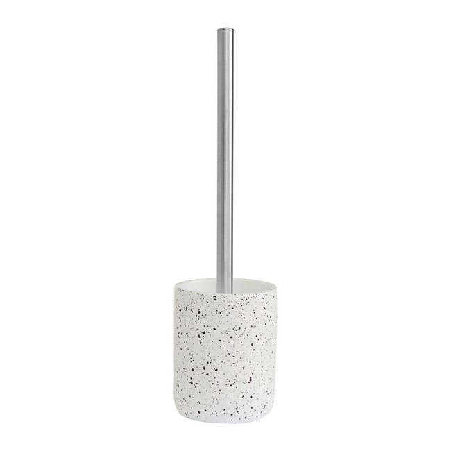 Terrazzo Concrete Toilet Brush, white, SO'HOME