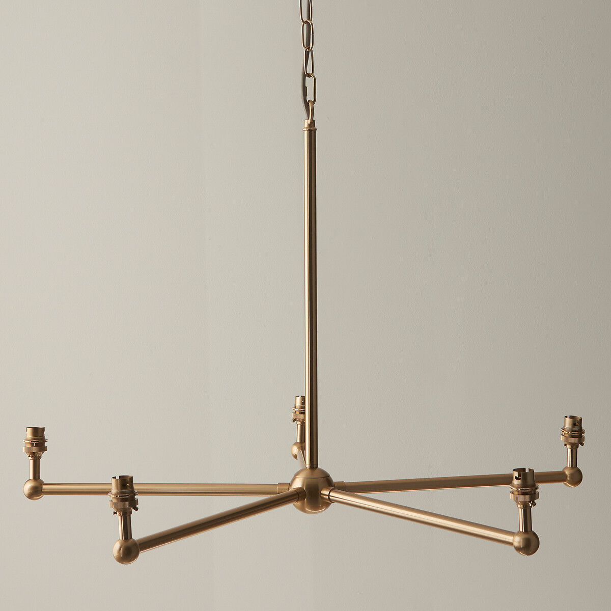 Sawyer 5-Light Pendant Light in Brushed Aged Brass, ÉDITÉ