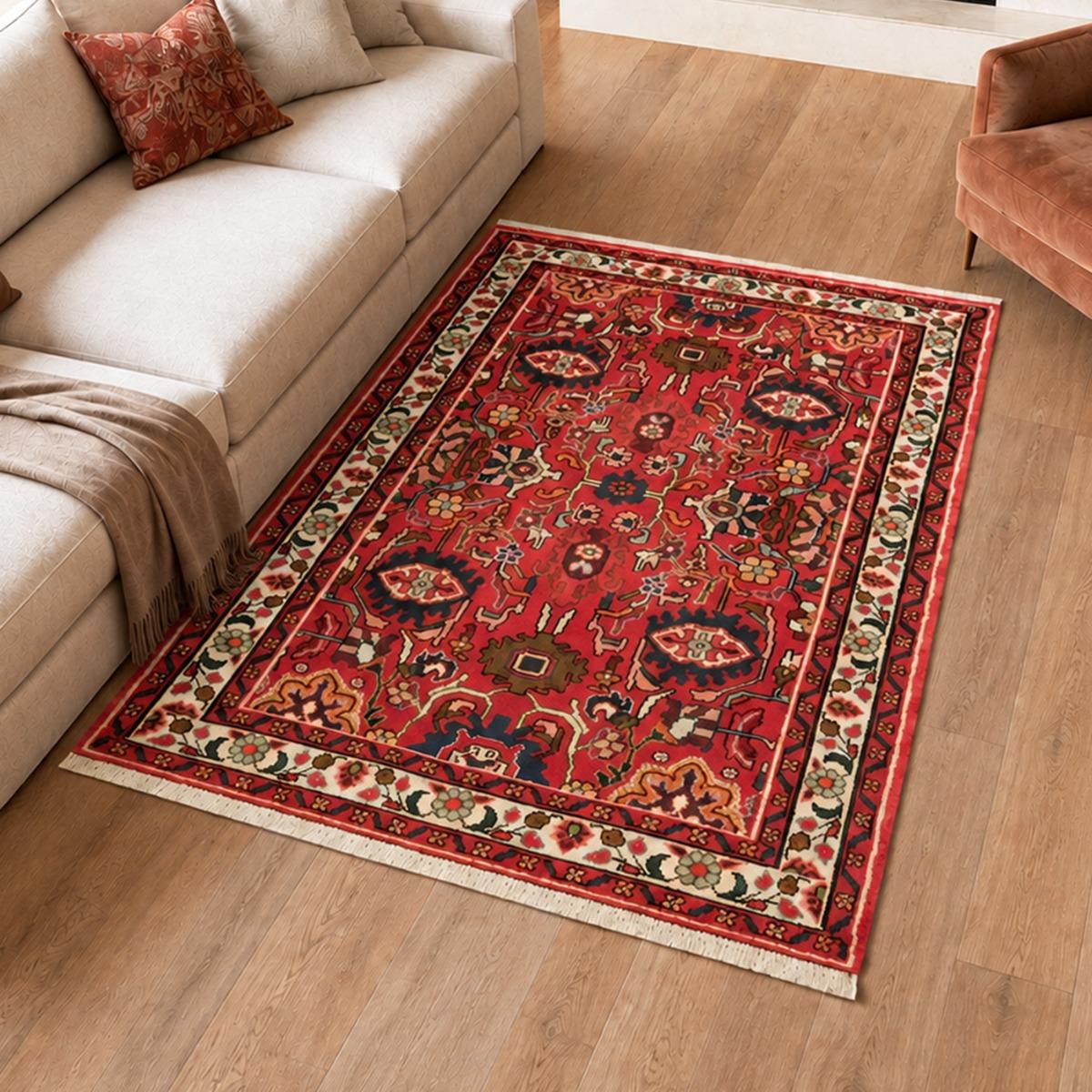 Tapis d'orient oriental, noué main en laine, HAMADAN 45, UN AMOUR DE TAPIS