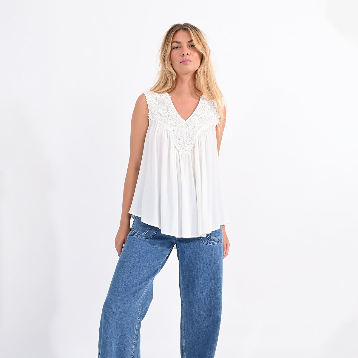 ärmellose bluse