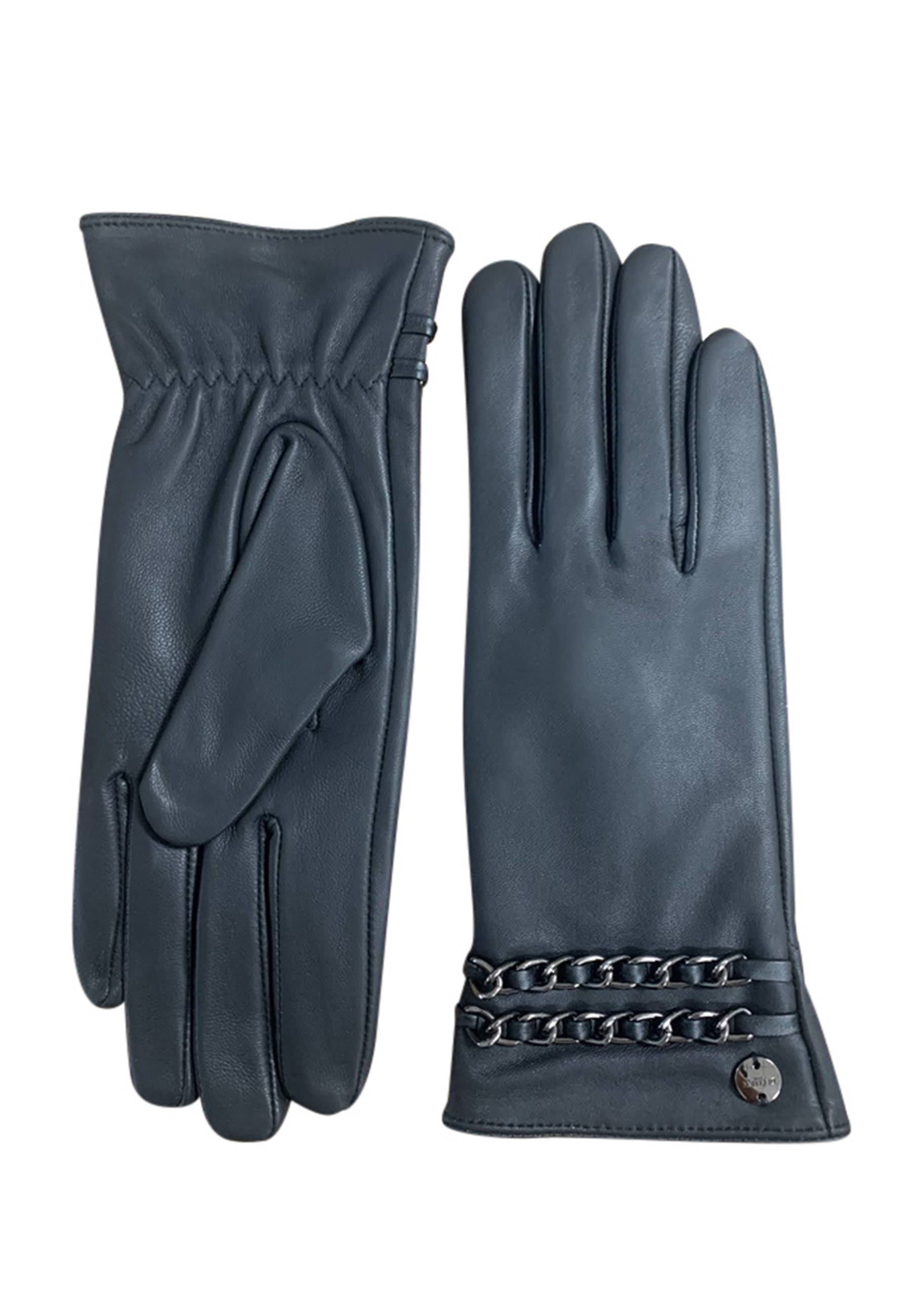 Gants en cuir avec chaînes décoratives métalliques ACME, DEELUXE