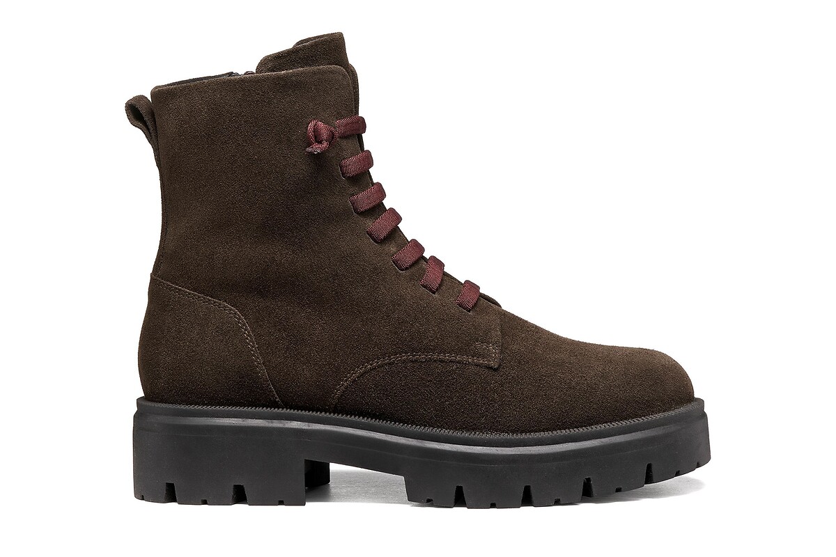 GEOX Botines de ante con cordones KLARGENA