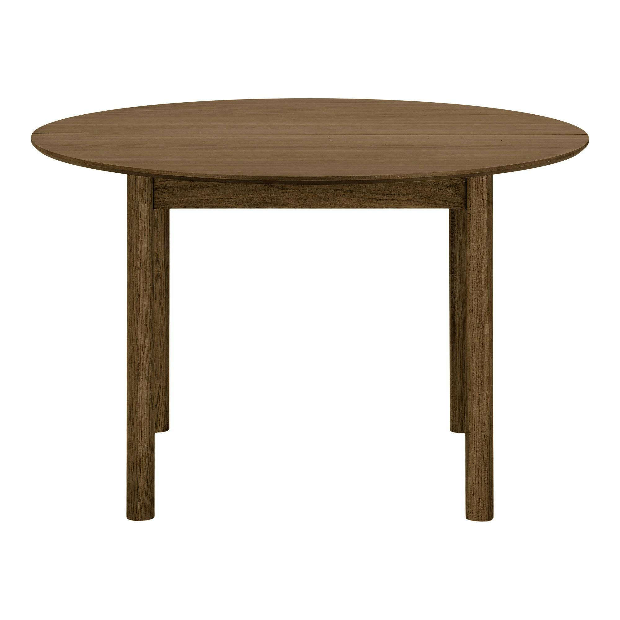 Table ronde extensible placage chêne 120/170/220 cm KALKIE, PIER IMPORT
