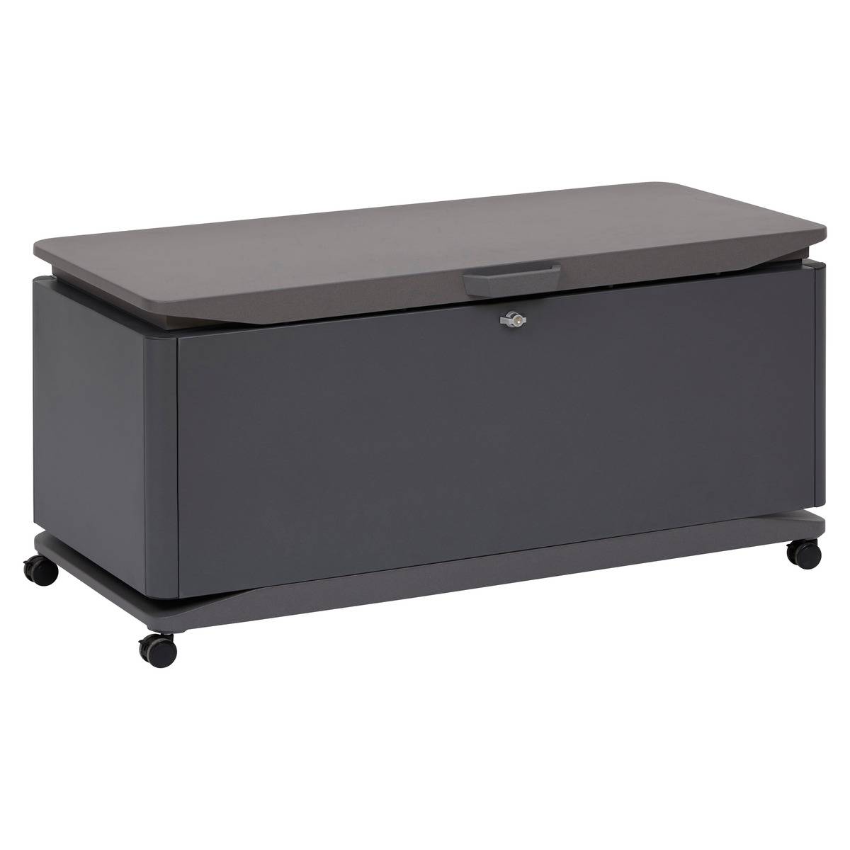 Coffre de rangement 450L en aluminium à roulettes ALUMIA, HESPERIDE