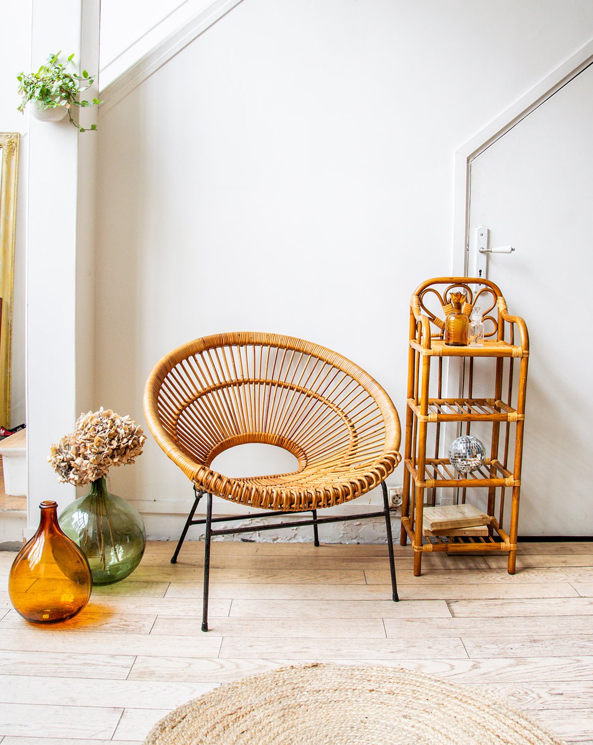 Fauteuil en rotin Jakob N°259 - Bon état, DEBONGOUT