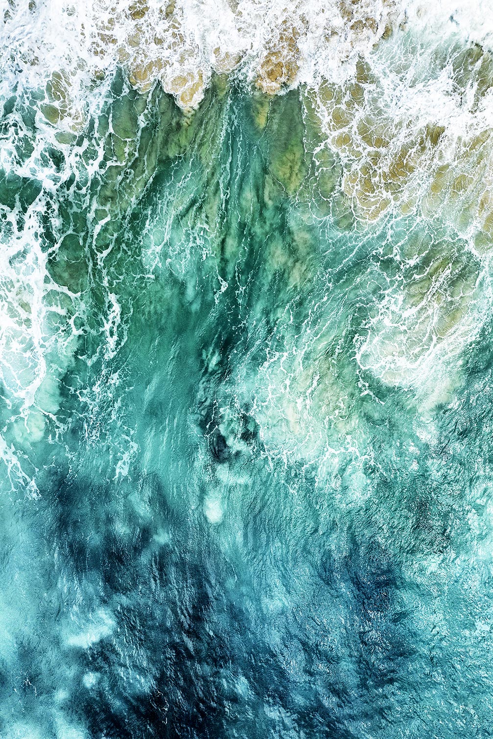 Tableau mer vague bleue, HEXOA
