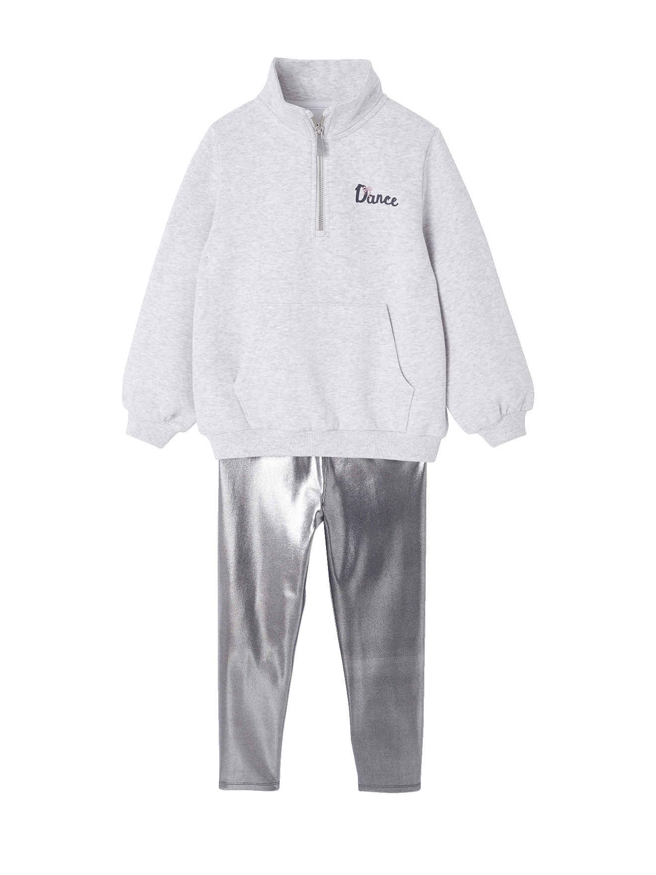 Ensemble sweat et legging métalisé sport, VERTBAUDET