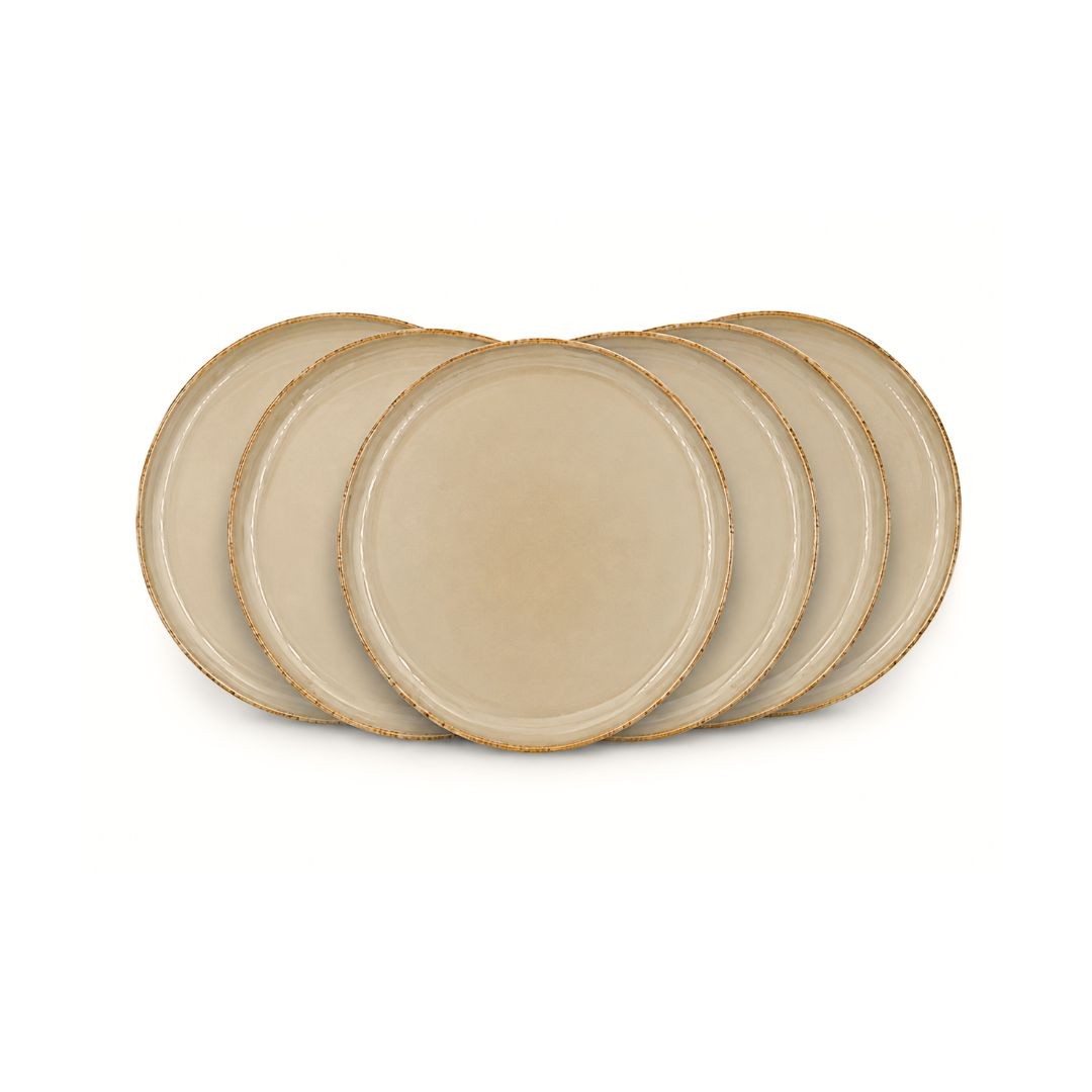 Lot de 6 petites assiettes, DUNE, ARTIME