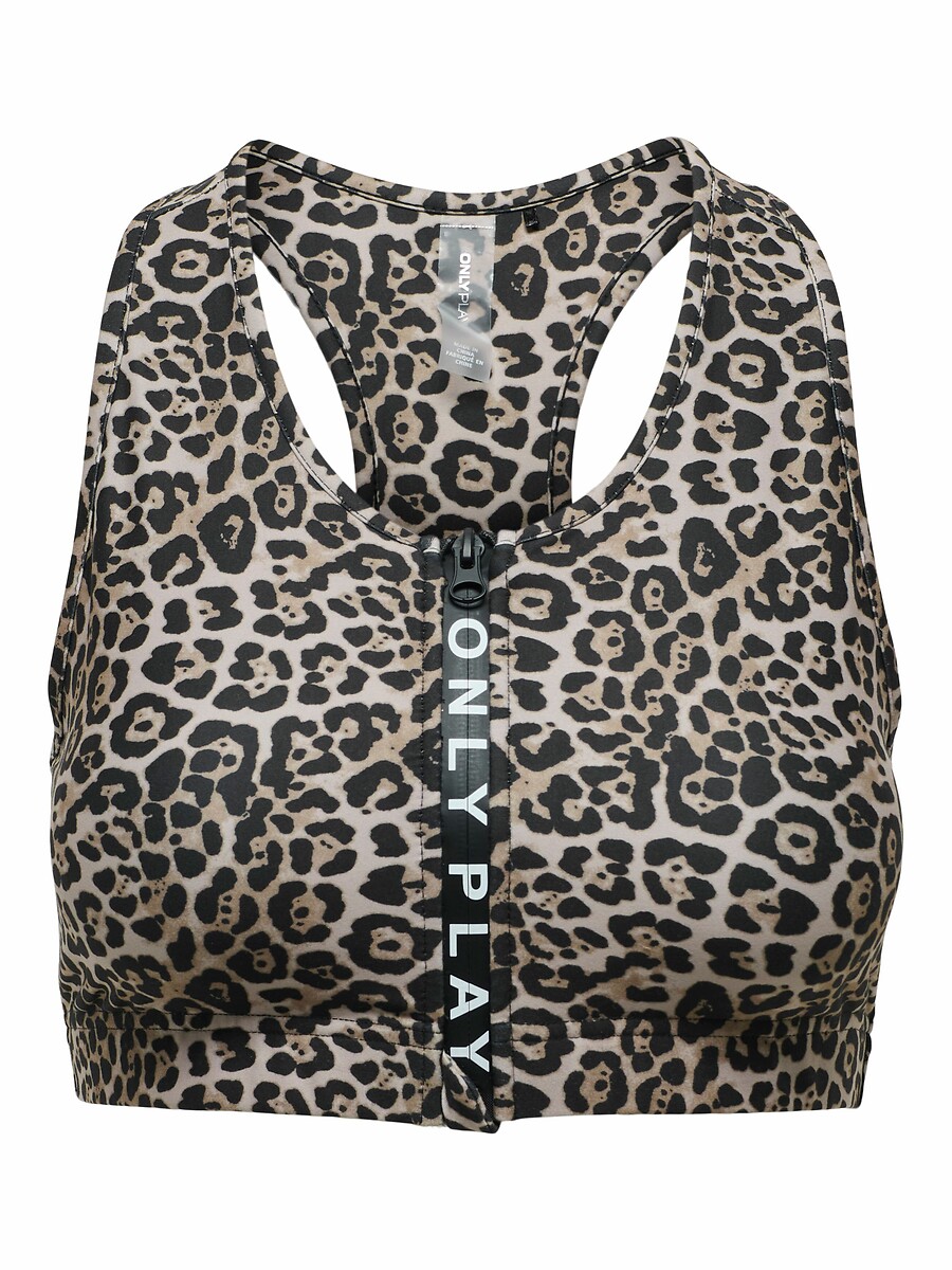 Daisy Zip-Up Sports Bralette, ONLY PLAY