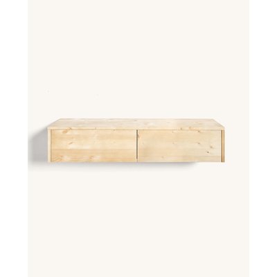 Console d’entrée flottante avec tiroirs en bois fabriquée artisanalement - Gina HANNUN