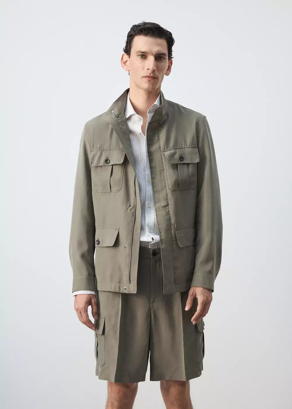 Veste poches modal, MANGO MAN