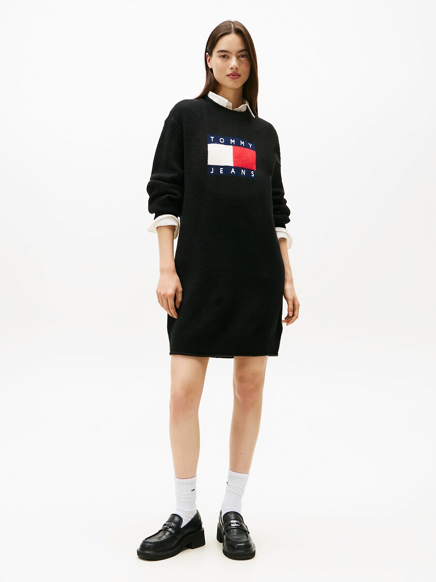 Robe pull logo, TOMMY JEANS