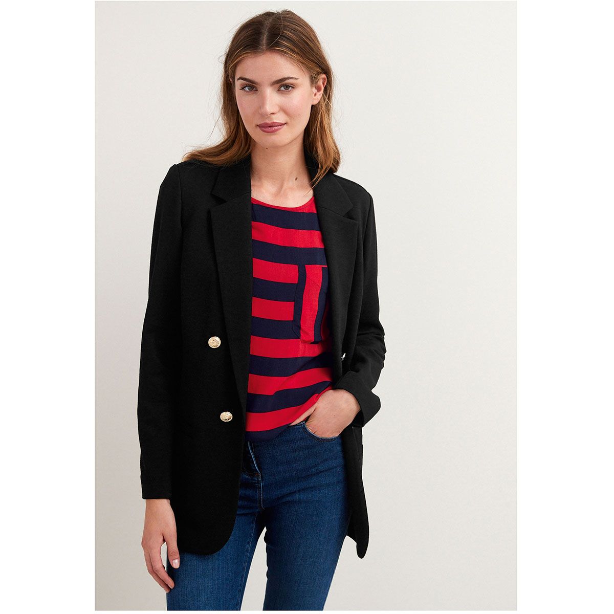 Blazer velours store bordeaux femme