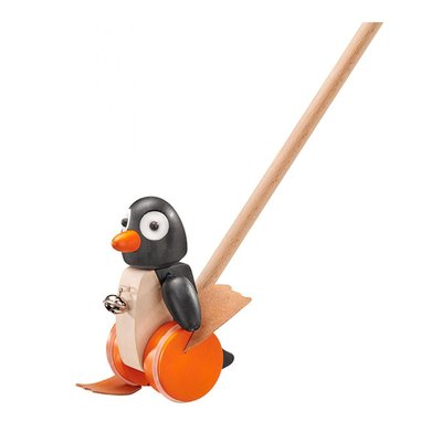 Jeu en bois,Le pingouin à pousser Pingo SELECTA