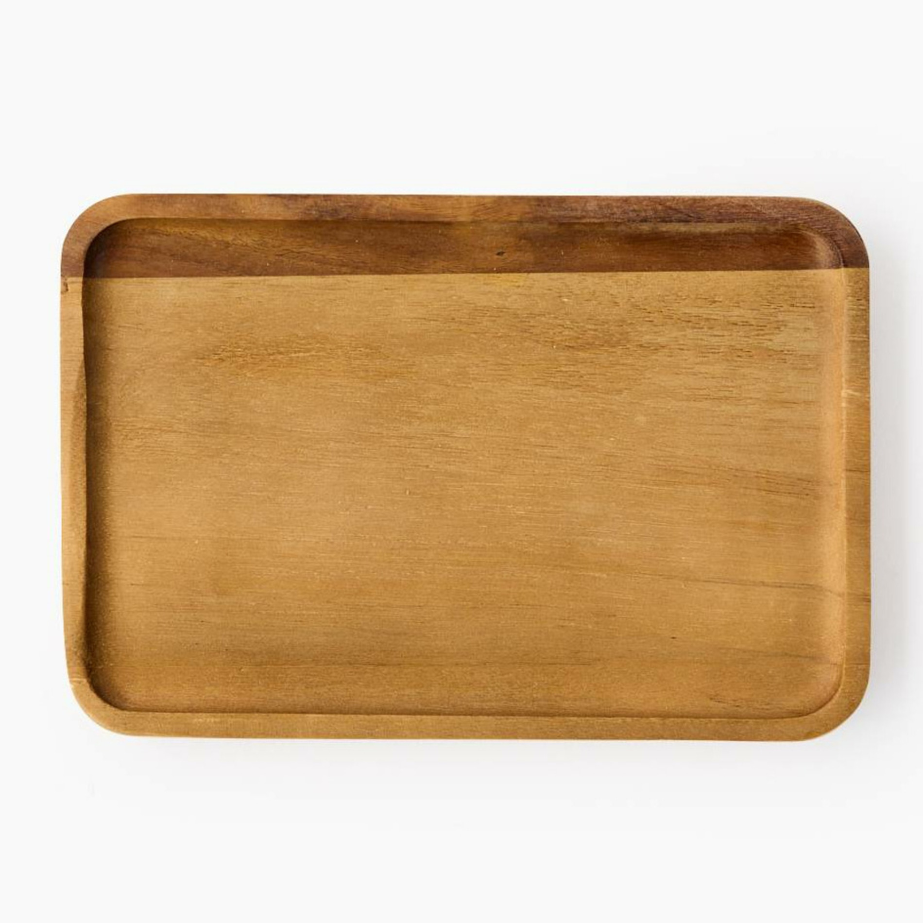 Plateau 19x13cm, bois d'acacia, MONOPRIX