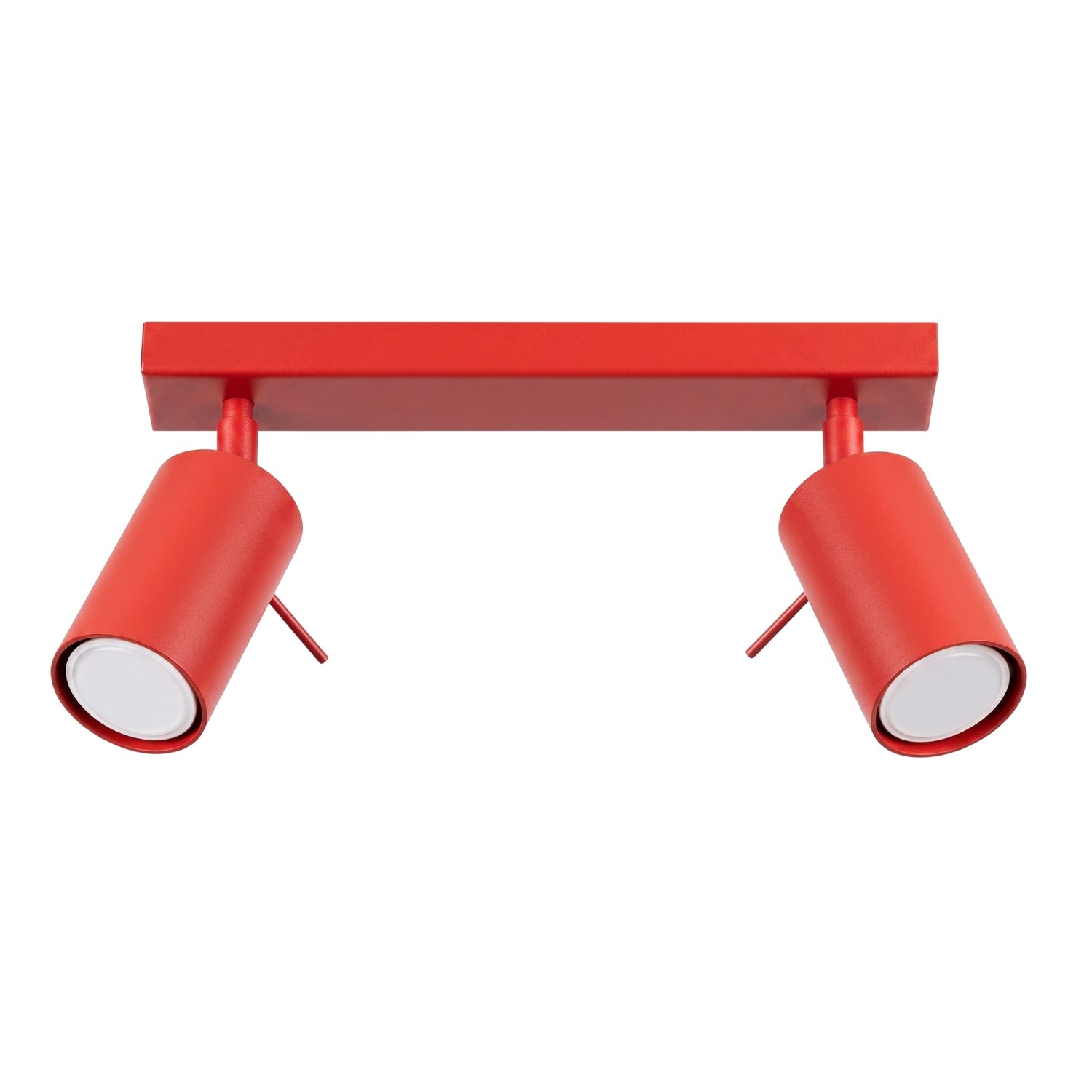 Plafonnier Acier Rouge GU10 2 RING, EDEN