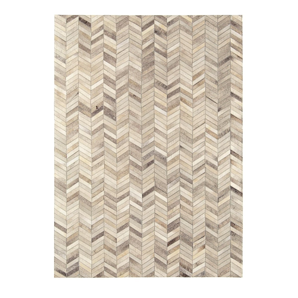 Tapis cuir de vache véritable cousu main PAMPA, NOVATREND