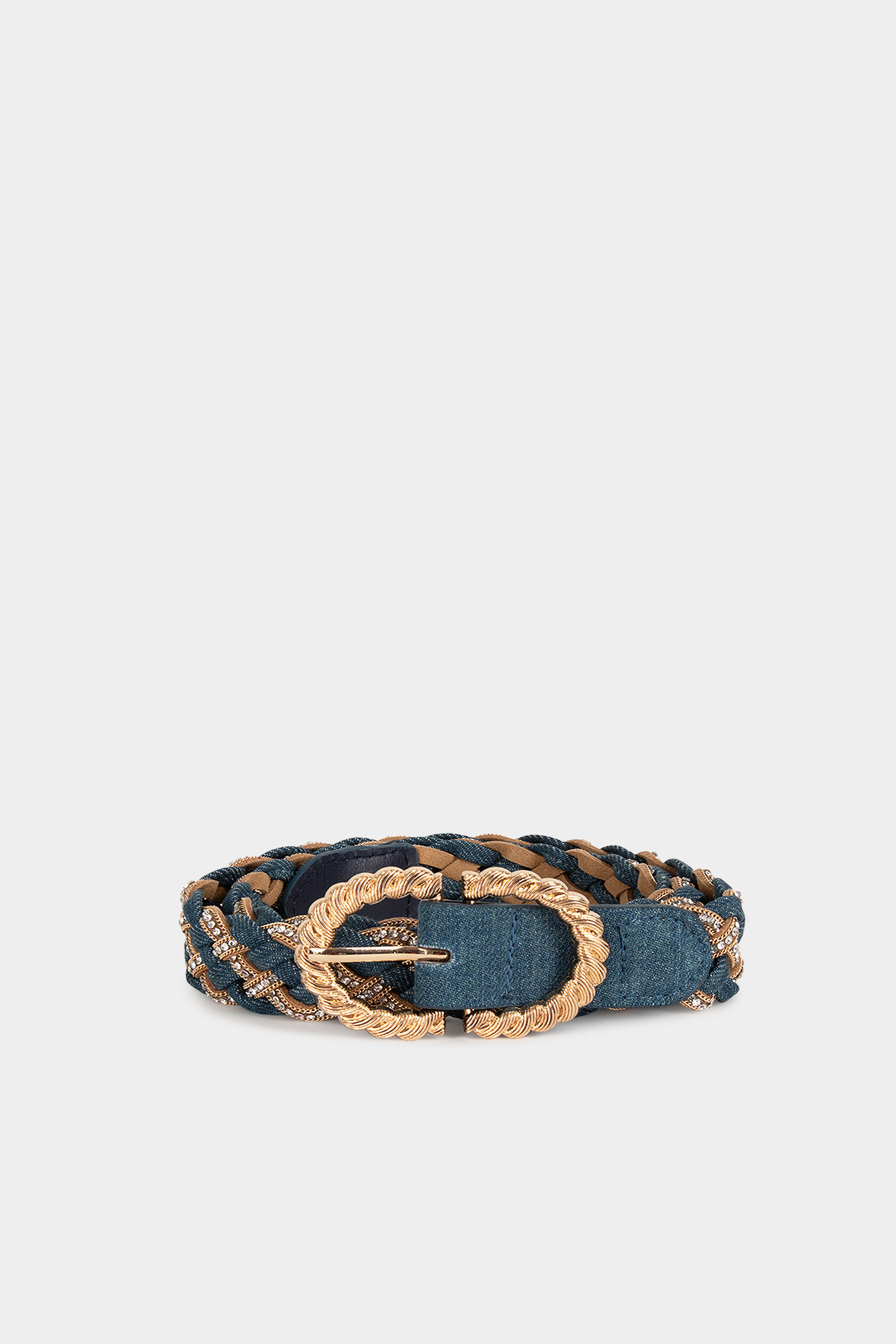 Ceinture en jean tressée, MORGAN