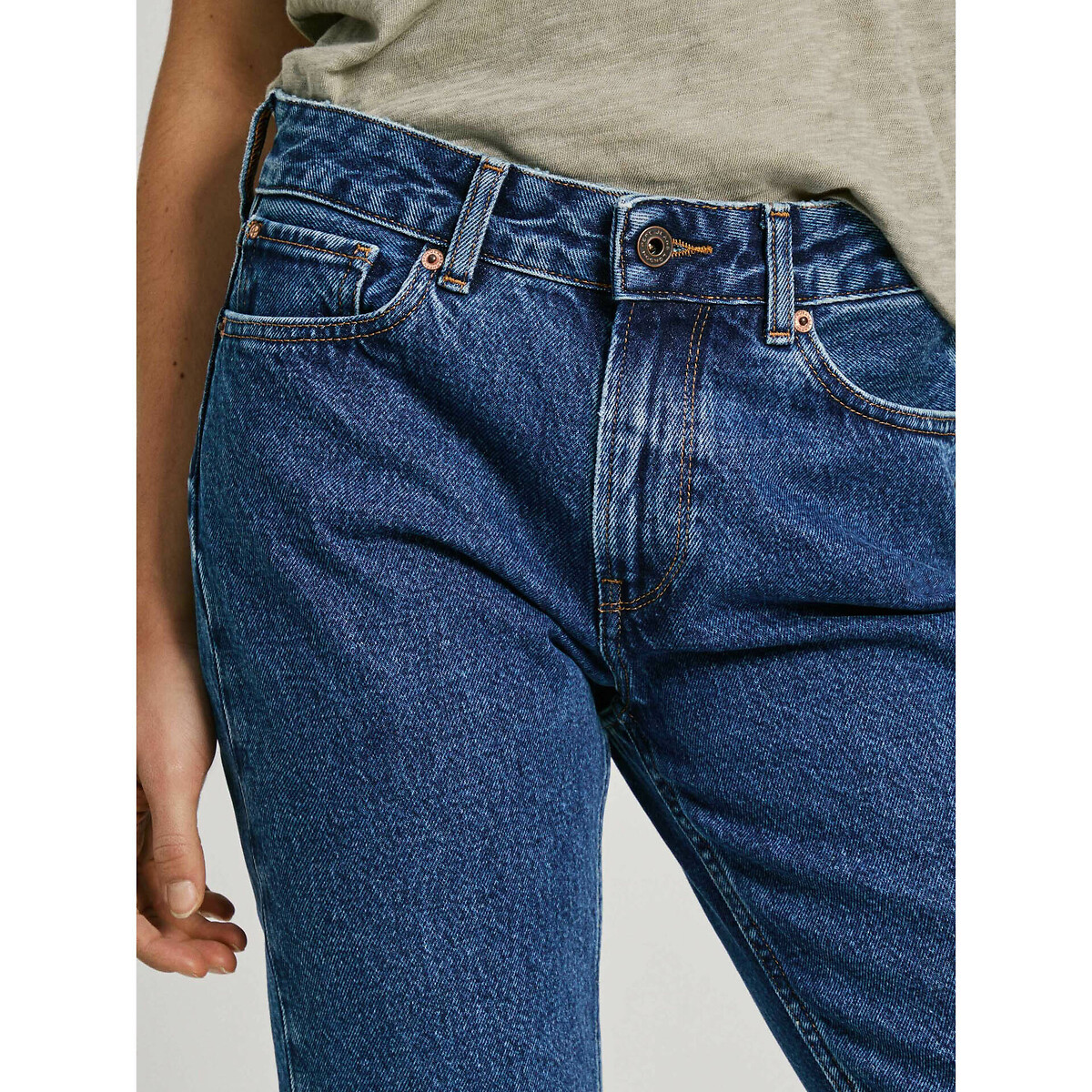 Pantalon Pepe Jeans Bleu Stretch - Taille W28 L34 - Coupe Droite Basse - Neuf Sans étiquettes