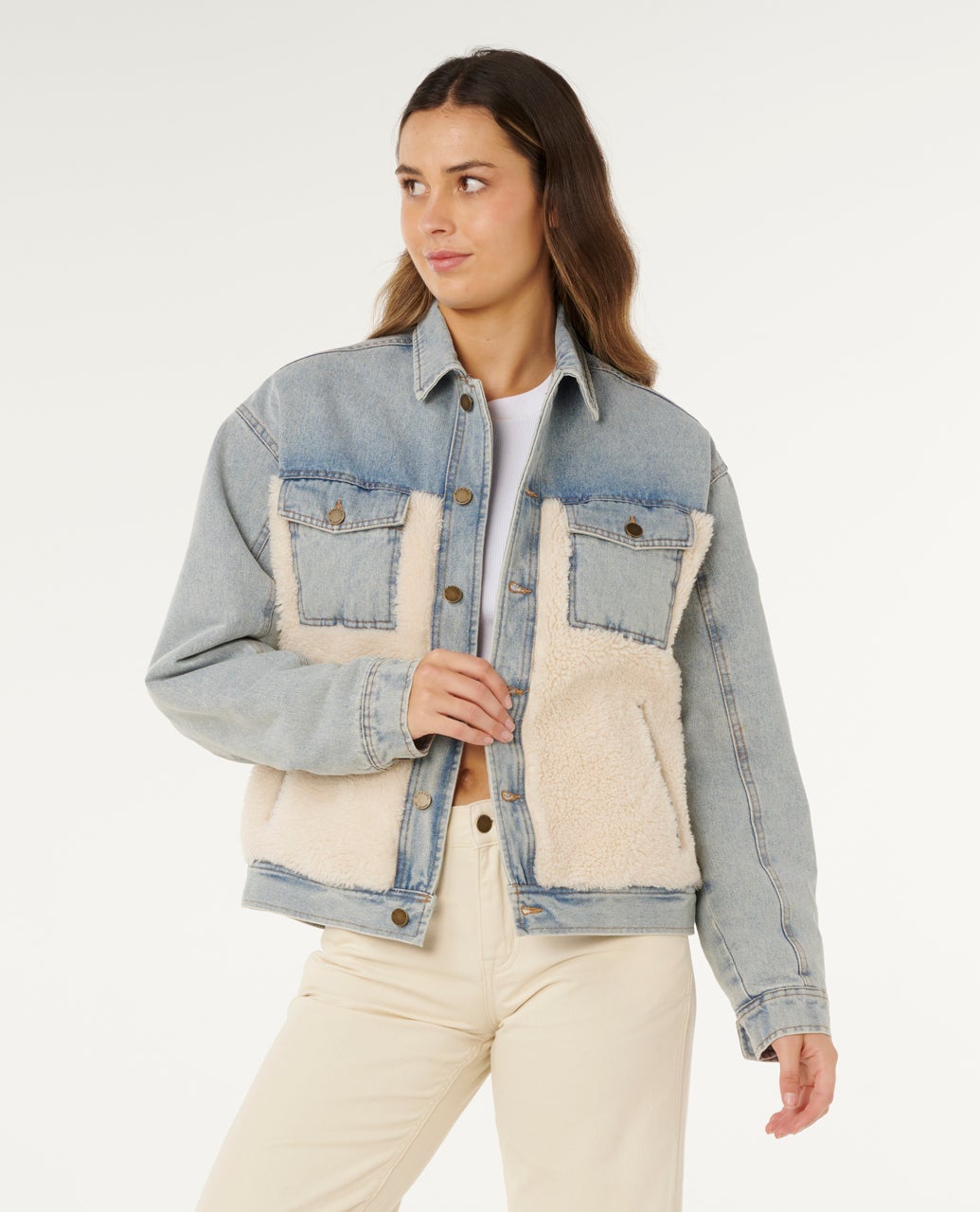 Veste en Jean et SHERPA CRUISIN, RIP CURL