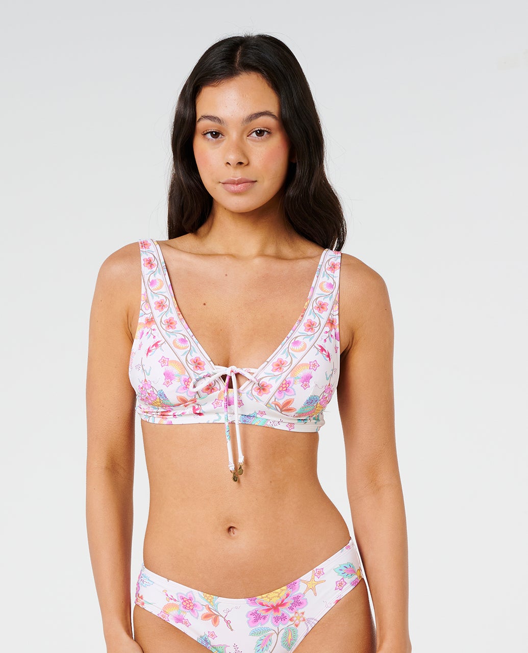 Haut de maillot de bain multi-fit Deep V Half Moon Bay, RIP CURL