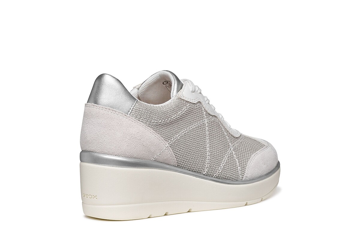 GEOX Zapatillas de cuña de piel Ilde — photo 3