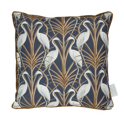 Nouveau Heron Print Filled Cushion THE CHATEAU BY ANGEL STRAWBRIDGE