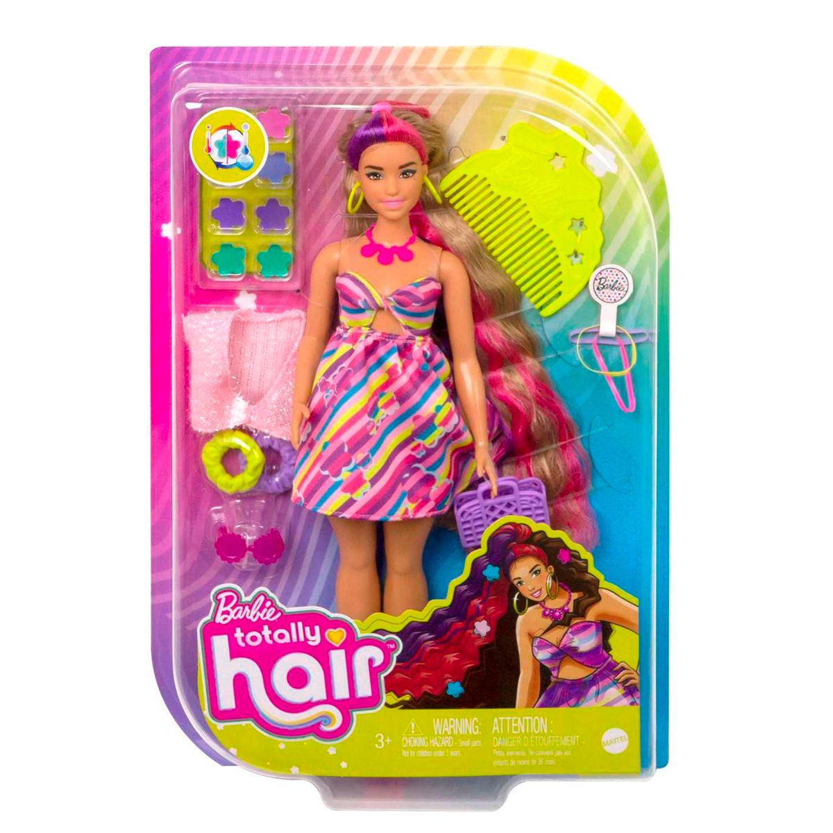 10€36 sur Barbie Tête à Coiffer 16 Cm - Giochi Preziosi