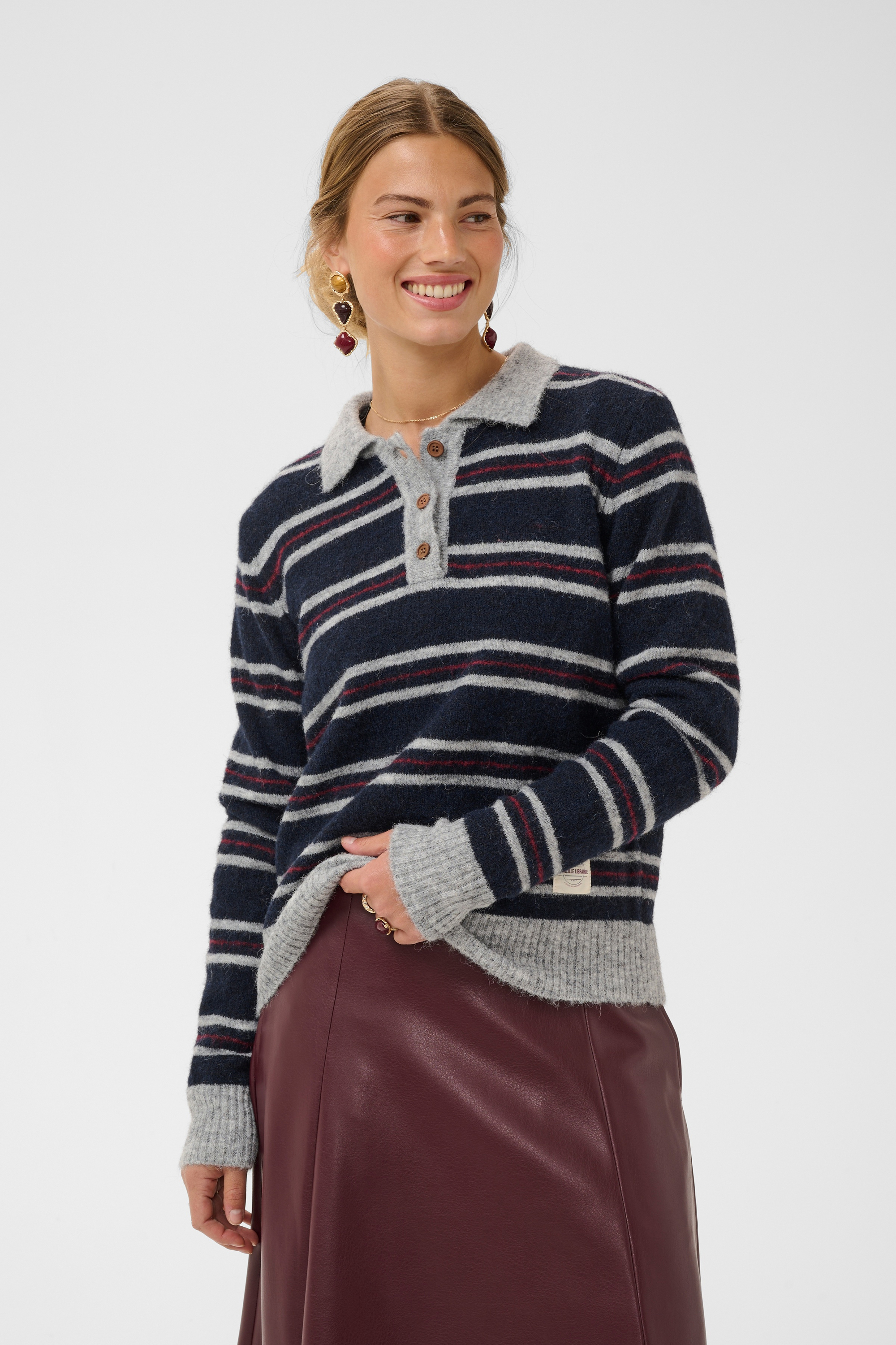 Pullover tricoté, CREAM