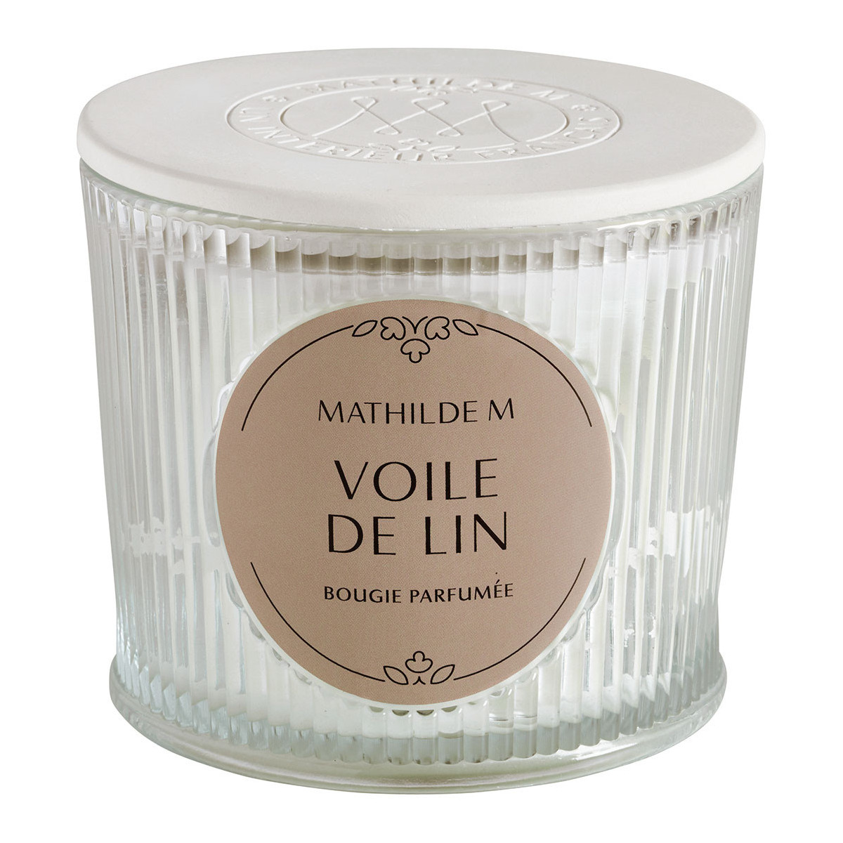 Bougie parfumée 400 g - Voile de Lin, MATHILDE M