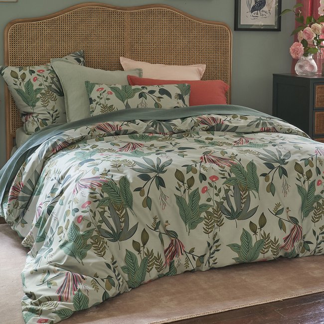 Somerset Floral 100% Cotton Percale 200 Thread Count Duvet Cover, printed, LA REDOUTE INTERIEURS