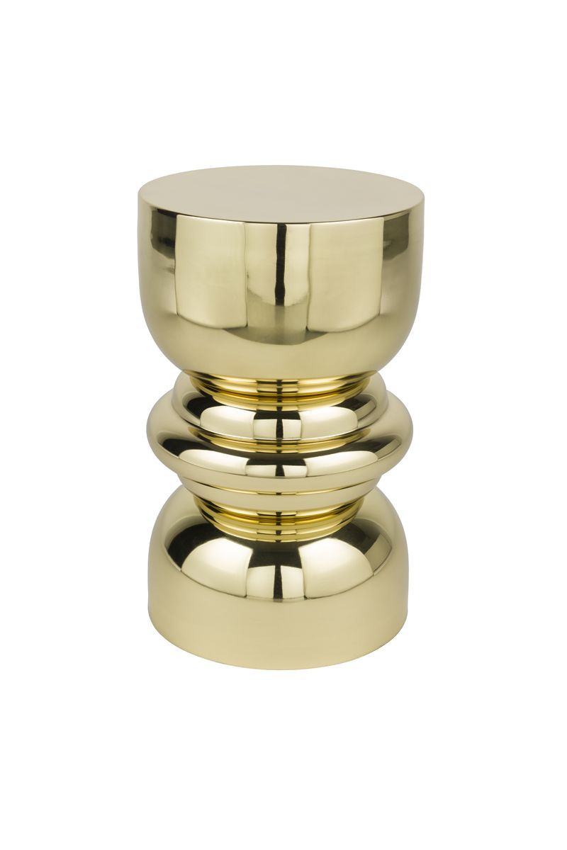 Table d'appoint ronde en métal, L.29.5, BOITE A DESIGN