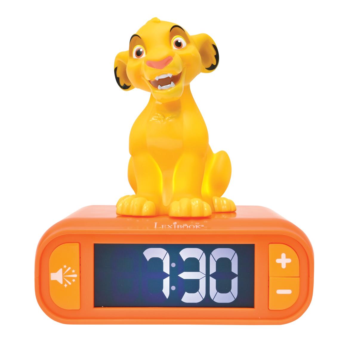 Réveil avec veilleuse Simba 3D, LEXIBOOK